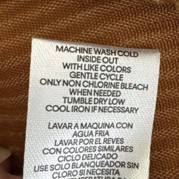 Karl Lagerfeld Paris Women's M Snap Corduroy Shacket Roasted Pecan NWT - Picture 14 of 15